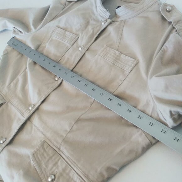 Mossimo Stretch women's size XXL tan utility jacket - Picture 9 of 15